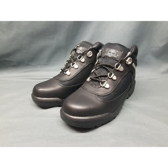 Timberland Youths Field Boot Mid Waterproof Triple Black Size 2.5 NEW NO BOX! - Picture 3 of 9